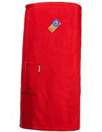 ARTG Baumwolle Sauna Kilt mit Klettverschluss, Jeans Blue 85 x 135 cm, AR043 – Rosso fuoco