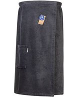 ARTG Baumwolle Sauna Kilt mit Klettverschluss, Jeans Blue 85 x 135 cm, AR043 – Grafite