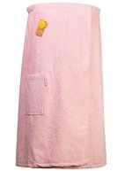 ARTG Baumwolle Sauna Kilt mit Klettverschluss, Jeans Blue 85 x 135 cm, AR043 – Rosa chiaro