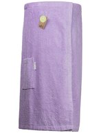 ARTG Baumwolle Sauna Kilt mit Klettverschluss, Jeans Blue 85 x 135 cm, AR043 – Chiaro Viola