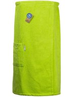 ARTG Baumwolle Sauna Kilt mit Klettverschluss, Jeans Blue 85 x 135 cm, AR043 – Verde lime