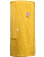 ARTG Baumwolle Sauna Kilt mit Klettverschluss, Jeans Blue 85 x 135 cm, AR043 – Senape