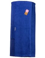 ARTG Baumwolle Sauna Kilt mit Klettverschluss, Jeans Blue 85 x 135 cm, AR043 – Vero Blu