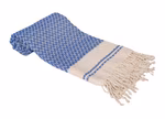 Hamam Towel Alanya – Denim Blue/Cream
