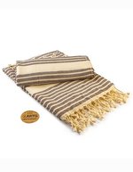 ARTG Hamamzz® Bodrum DeLuxe Handtuch 100x180 cm – Brown/Ivory