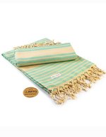 ARTG Hamamzz® Bodrum DeLuxe Handtuch 100x180 cm – Mint Green/Ivory