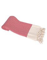 Hamam Towel Kemer – Red/Cream