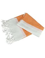 ARTG Hamam Handtuch Antalya, 100% Baumwolle – White/Bright Orange