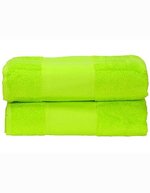 ARTG PRINT-Me® Badetuch 70x140 cm Baumwolle, Anthracite Grey 70 x 140 cm, AR071 – Lime Green