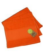 ARTG PRINT-Me® Gästehandtuch 30x50 cm Baumwolle, Light Blue 30 x 50 cm, AR074 – Orange vif