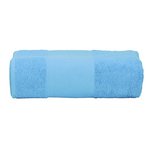 ARTG Großes Baumwollhandtuch mit Druckbordüre, Light Grey 100 x 210 cm, AR077 – Bild 1