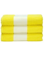 ARTG SUBLI-Me® Handtuch mit Druckbordüre, Light Blue 50 x 100 cm, AR080 – Giallo brillante