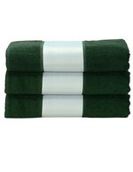 ARTG SUBLI-Me® Handtuch mit Druckbordüre, Light Blue 50 x 100 cm, AR080 – Verde scuro