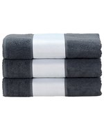 ARTG SUBLI-Me® Handtuch mit Druckbordüre, Light Blue 50 x 100 cm, AR080 – Grafite