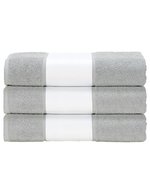 ARTG SUBLI-Me® Handtuch mit Druckbordüre, Light Blue 50 x 100 cm, AR080 – Grigio chiaro