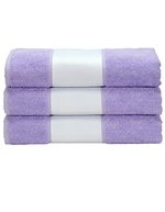 ARTG SUBLI-Me® Handtuch mit Druckbordüre, Light Blue 50 x 100 cm, AR080 – Chiaro Viola