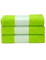 ARTG SUBLI-Me® Handtuch mit Druckbordüre, Light Blue 50 x 100 cm, AR080 – Verde lime