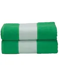 ARTG SUBLI-Me® Bath Towel with Personalisable Border, Anthracite Grey 70 x 140 cm, AR081 – Irish Green