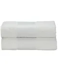 ARTG SUBLI-Me® Bath Towel with Personalisable Border, Anthracite Grey 70 x 140 cm, AR081 – White