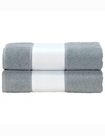 ARTG Sublimationsfähiges großes Handtuch 100x210 cm – Anthracite Grey