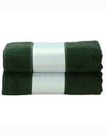 ARTG Sublimationsfähiges großes Handtuch 100x210 cm, Light Blue 100 x 210 cm, AR087 – Dark Green