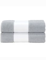 ARTG Sublimationsfähiges großes Handtuch 100x210 cm, Light Blue 100 x 210 cm, AR087 – Light Grey