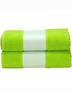 ARTG Sublimationsfähiges großes Handtuch 100x210 cm, Light Blue 100 x 210 cm, AR087 – Lime Green