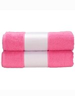 ARTG Sublimationsfähiges großes Handtuch 100x210 cm, Light Blue 100 x 210 cm, AR087 – Pink