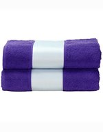ARTG Sublimationsfähiges großes Handtuch 100x210 cm, Light Blue 100 x 210 cm, AR087 – Purple