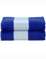 ARTG Sublimationsfähiges großes Handtuch 100x210 cm, Light Blue 100 x 210 cm, AR087 – True Blue