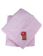 ARTG Babiezz® Baby Kapuzenhandtuch 100x100 cm – Light Pink