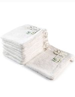 ARTG Bambus-Waschhandschuh mit Baumwollmix, Light Grey 16 x 22 cm, AR401 – Blanc