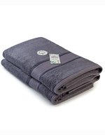 ARTG Bio-Bambus Badetuch 70 x 140 cm in, Light Grey 70 x 140 cm, AR404 – Gris fonce