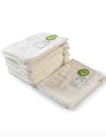 ARTG Bio-Baumwolle Waschhandschuh 16x22 cm, Black 16 x 22 cm, AR501 – Off White