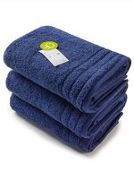 ARTG Organic Cotton Towel 60x110 cm, White 60 x 110 cm, AR503 – French Navy