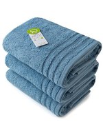 ARTG Organic Cotton Towel 60x110 cm, White 60 x 110 cm, AR503 – Jeans Blue