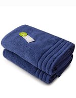 ARTG Drap de Bain en Coton Biologique 70x140 cm, White 70 x 140 cm, AR504 – Marine francais