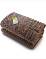 ARTG Drap de Bain en Coton Biologique 70x140 cm, White 70 x 140 cm, AR504 – Walnut