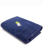 ARTG Serviette de Plage en Coton Biologique 100x180 cm 600 g/m², White 100 x 180 cm, AR506 – Marine francais
