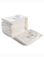ARTG Waschhandschuh Deluxe aus türkischer Baumwolle, Army Green 16 x 22 cm, AR601 – True White
