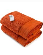 ARTG Luxuriöses Badetuch 70x140 cm Baumwolle, Light Grey 70 x 140 cm, AR604 – Brick Rosso