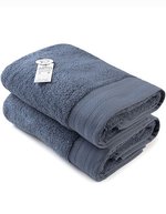 ARTG Luxuriöses Badetuch 70x140 cm Baumwolle, Light Grey 70 x 140 cm, AR604 – Jeans Blu