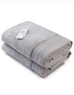 ARTG Luxuriöses Badetuch 70x140 cm Baumwolle, Light Grey 70 x 140 cm, AR604 – Grigio chiaro