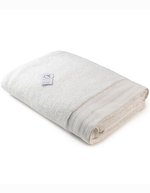ARTG Strandtuch Excellent Deluxe 100% Baumwolle, Light Grey 100 x 180 cm, AR606 – Vrai Blanc
