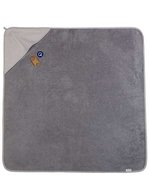 PRINT-Me® Baby Kapuzenhandtuch 100x100 cm – Anthracite Grey/Light Grey