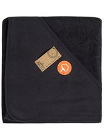 PRINT-Me® Baby Kapuzenhandtuch 100x100 cm – Black