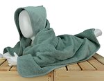 ARTG PRINT-Me® Baby Kapuzenhandtuch 100x100 cm, Black 100 x 100 cm, AR732 – Vecchio Verde