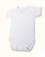 Body Manches Courtes pour Sublimation – Blanc