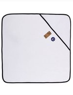 ARTG Babiezz® Kapuzenhandtuch 75x75 cm Baumwolle, White/Anthracite Grey 75 x 75 cm, AR892 – Blanc/Noir