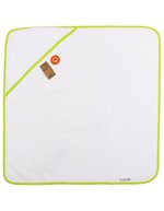 ARTG Babiezz® Kapuzenhandtuch 75x75 cm Baumwolle, White/Anthracite Grey 75 x 75 cm, AR892 – Blanc/Vert citron